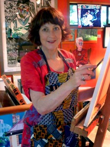 Julie Corfe in her studio SM1