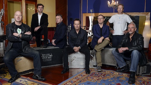 Hunters and Collectors Sept 2013 by Martin Philbey L - R Jack Howard, Jeremy Smith, Michael Waters, Mark Seymour, Barry Palmer, John Archer, Doug Falconer