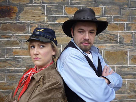 Tegan Gully and Andrew Crispe in Calamity Jane
