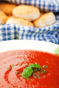 Tomato Soup with Homemade Biscuits