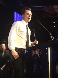 Nathan Beasley at last night's awards. Photo by @OzBartenderMag