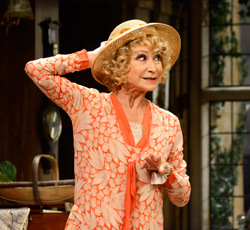 Felicity Kendal in Hay Fever. Photo by Nobby Clark