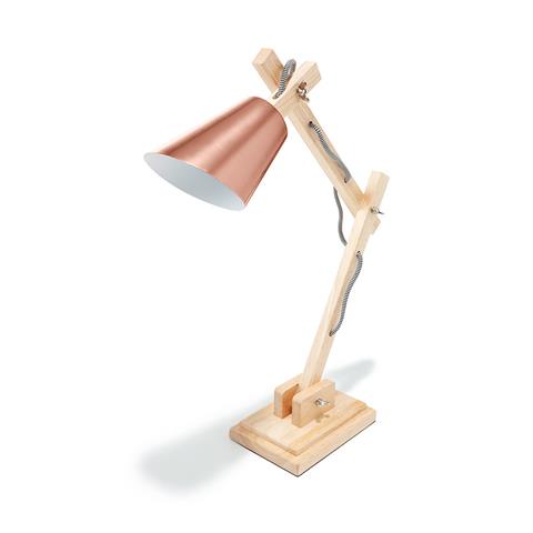For a desk, a side table... this little copper lamp could brighten up any space.
