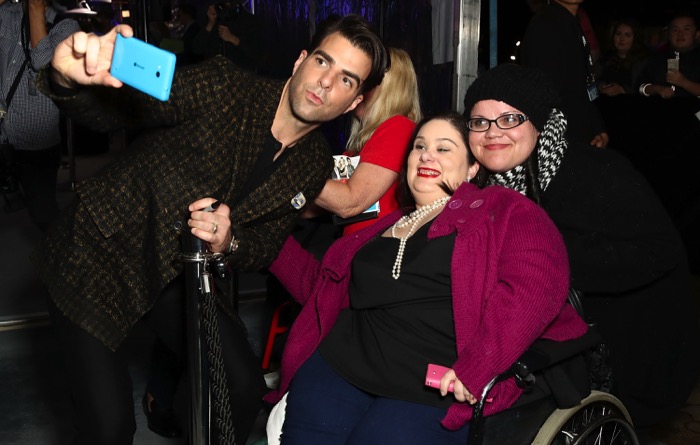 SYDNEY, AUSTRALIA - JULY 07: Zachary Quinto poses with fans ahead of the Star Trek Beyond Australian Premiere on July 7, 2016 in Sydney, Australia. (Photo by Cameron Spencer/Getty Images for Paramount Pictures) *** Local Caption *** Zachary Quinto