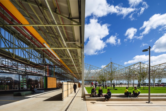 Tonsley Main Assembly Building and Pods, Woods Bagot and Tridente Architects, Photo Sam Noonan