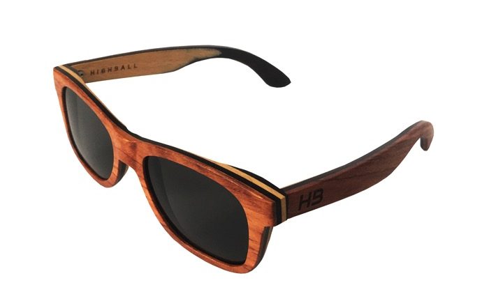 Black Striped Wooden Sunglasses Highballcollection.etsy.com $75