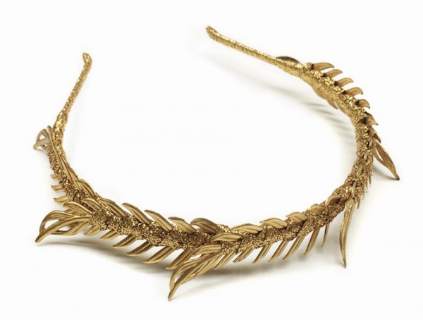 Viktoria Novak Fotini Gold Brass Headband $550