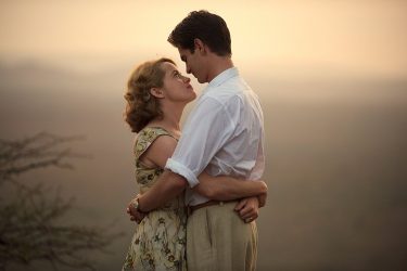 still of claire foy and andrew garfield in the film breathe