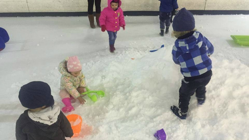 Ice Arena snow play