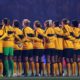 The Matildas lining up, ahead of their upcoming match against China at Adelaide Oval this May.