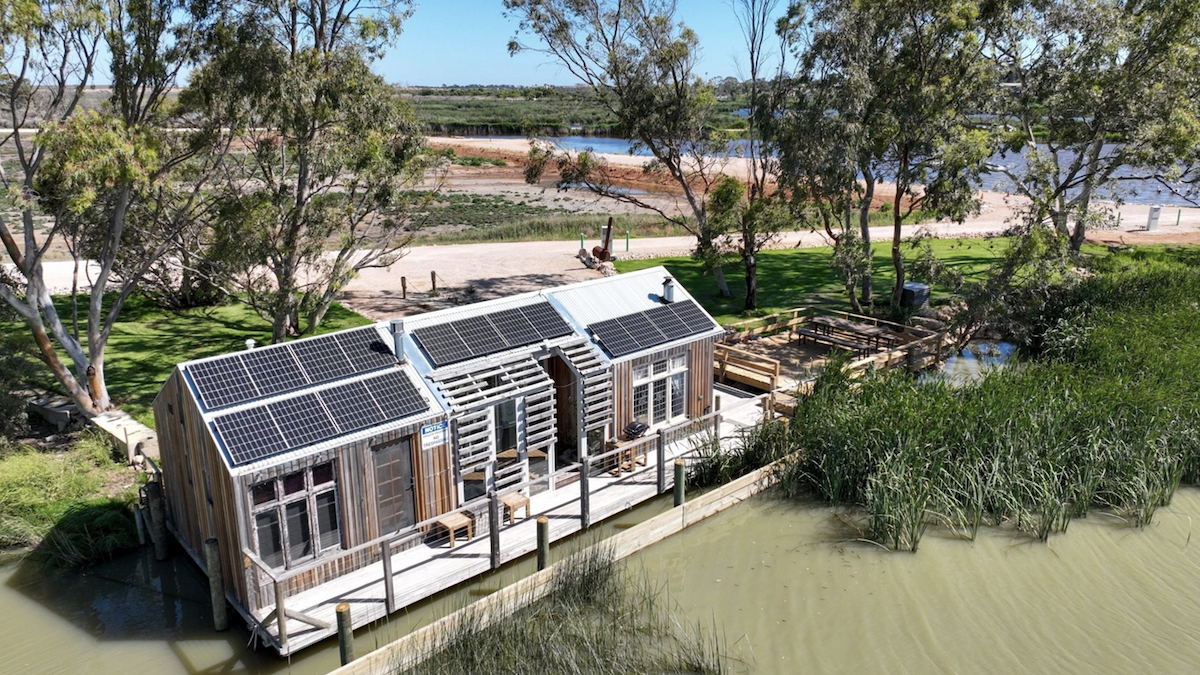 This romantic South Australian waterfront escape is all private river views, wine and luxury