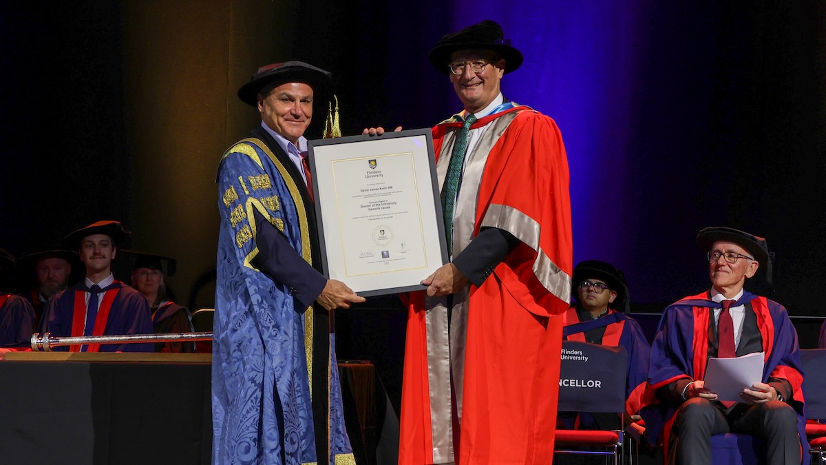 SA’s David Koch receives rare honorary doctorate