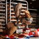 Loaves of bread and croissants being celebrated with award ribbons