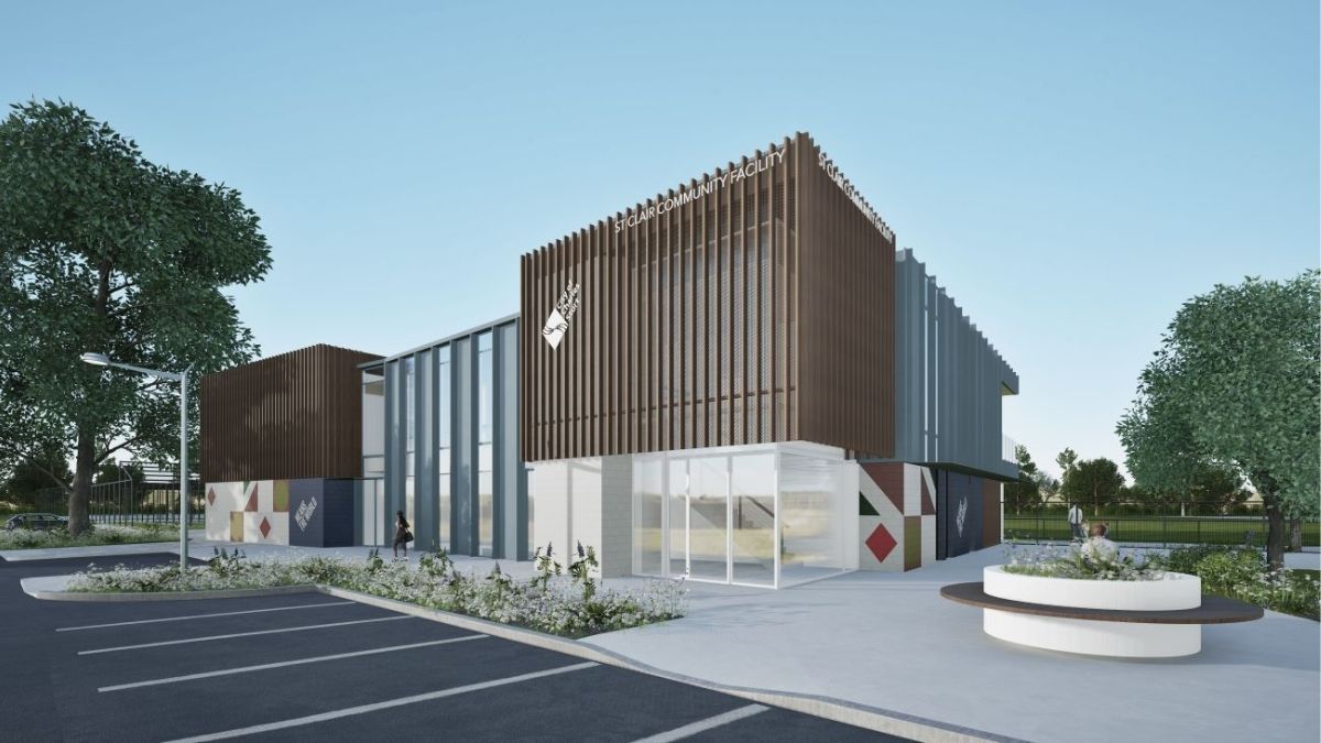 Artist impression of the new St Clair Community Facility.
